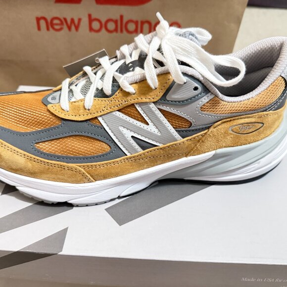 $399 Authentic NEW BALANCE U990TN6 Made in USA Men\'s Mustard Trainers Sz.10.5 main image 8